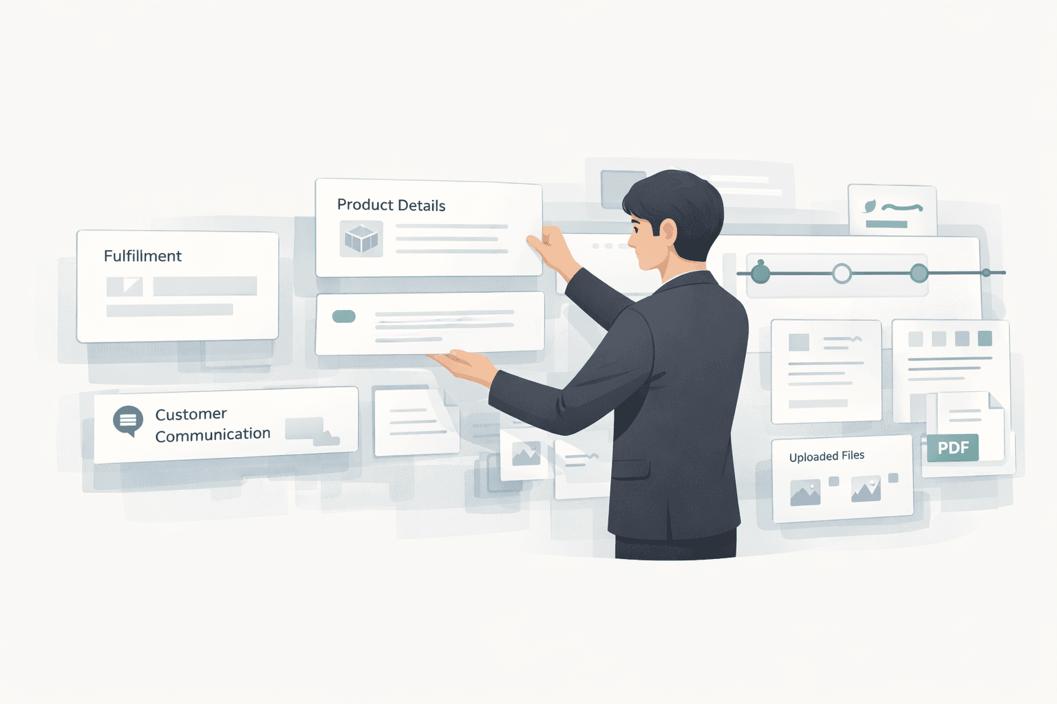 Assembling and structuring content into an evidence pack